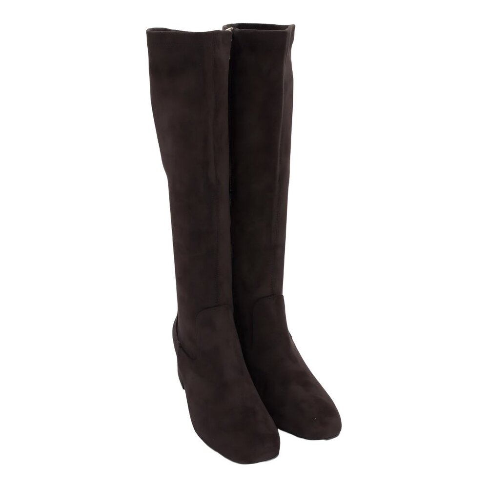 Kenneth Cole Reaction Rida Knee-High Block Heel Boots Chocolate US 6M EU 36
